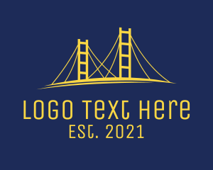 Destination - Bridge Travel Destination logo design