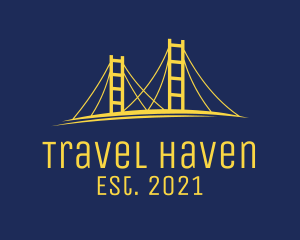 Bridge Travel Destination logo design