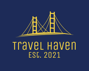 Destination - Bridge Travel Destination logo design