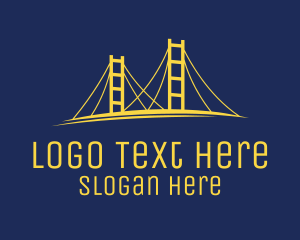 Bridge Travel Destination Logo