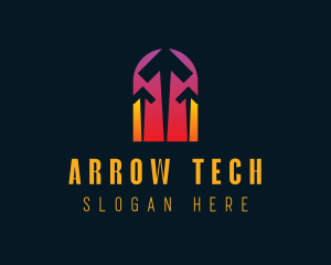 Cyber Tech Arrow logo design