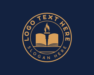Education - Educational Book Academia logo design