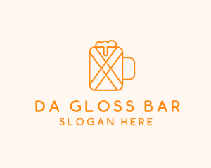 Orange Beer Mug  logo design