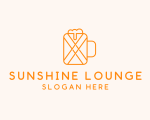 Orange Beer Mug  logo design