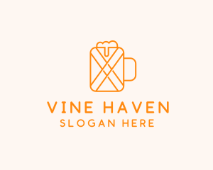 Orange Beer Mug  logo design