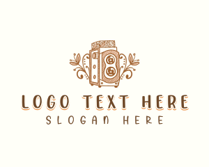 Handdrawn - Antique Camera Photography logo design