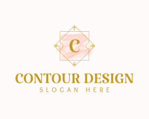 Watercolor Interior Design Frame logo design