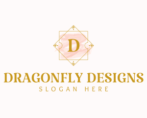 Watercolor Interior Design Frame logo design