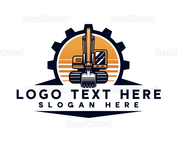 Excavation Machine Contractor Logo