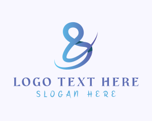 Ampersand - Luxe Ampersand Lettering logo design