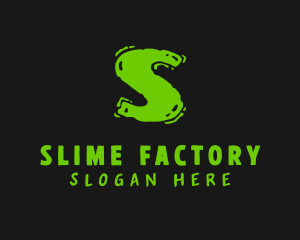 Slime - Green Handwritten Lettermark logo design