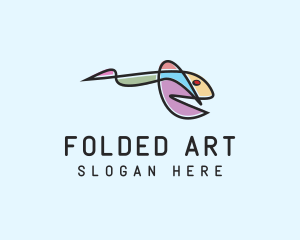 Abstract Fish Art logo design