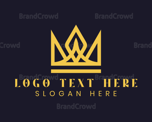 Yellow Premium Crown Logo