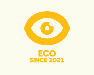 Contact Lens - Gold Lemon Eye logo design