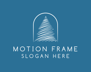 Winter Pine Tree logo design