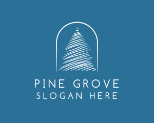 Pine - Winter Pine Tree logo design