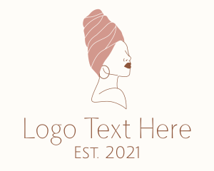 Lady - Fashion Turban Stylist logo design
