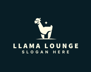 Llama - Alpaca Llama Wildlife logo design