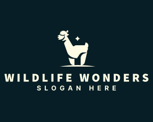 Zoology - Alpaca Llama Wildlife logo design