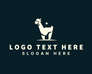 Animal Conservation - Alpaca Llama Wildlife logo design