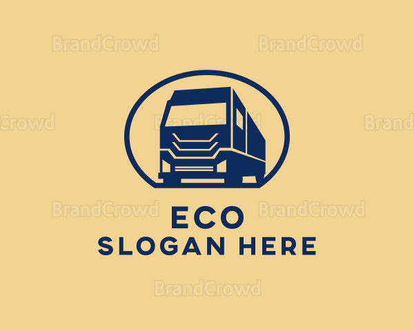 Cargo Truck Hauling Logo