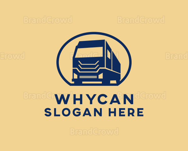 Cargo Truck Hauling Logo