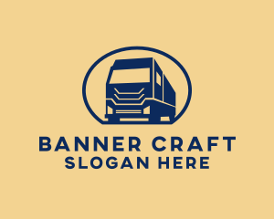 Cargo Truck Hauling logo design