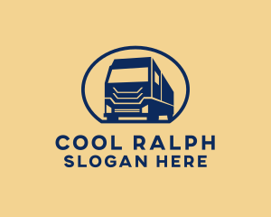 Cargo Truck Hauling logo design