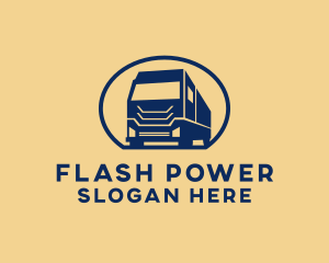 Cargo Truck Hauling logo design