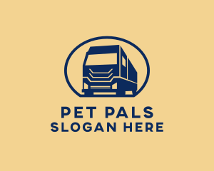 Cargo Truck Hauling logo design