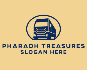 Cargo Truck Hauling logo design