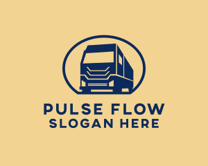 Cargo Truck Hauling logo design