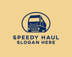 Truck - Cargo Truck Hauling logo design