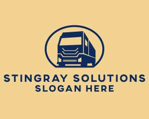 Cargo Truck Hauling logo design