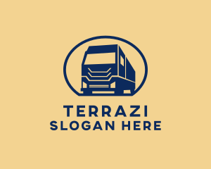 Cargo Truck Hauling logo design