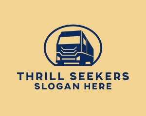 Cargo Truck Hauling logo design