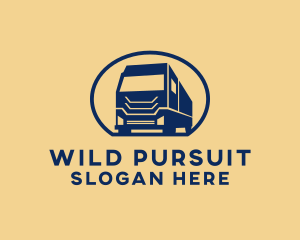 Cargo Truck Hauling logo design