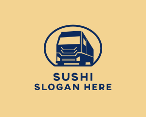 Cargo Truck Hauling logo design