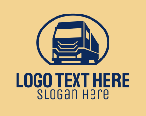 Logistic Services - Big Cargo Truck logo design
