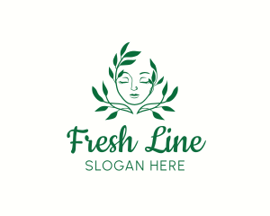 Woman Vine Beauty logo design