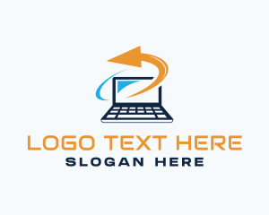 Laptop Gadget Technology logo design