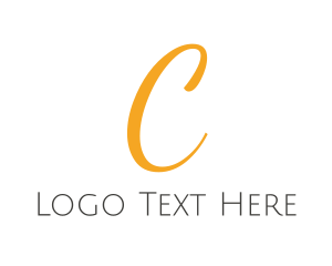 Instagram - Elegant Gold Letter C logo design