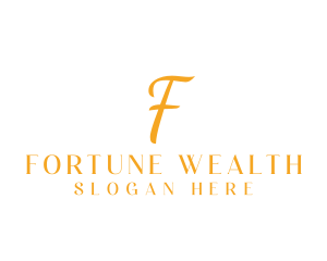 Fortune - Elegant Luxury Wedding logo design