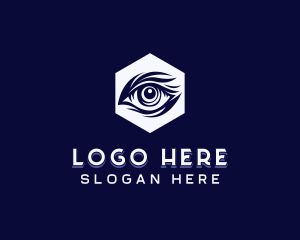 Wildlife - Hexagon Eye Safari logo design