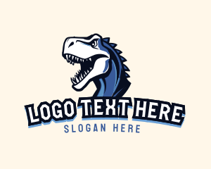 T Rex - Gaming Dinosaur Beast logo design