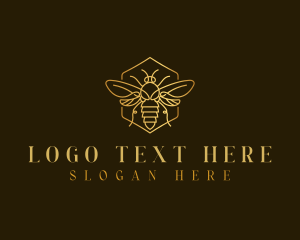 Honeycomb - Elegant Bee Honeycomb logo design