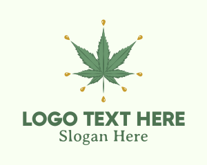 Marijuana Oil Droplet Logo