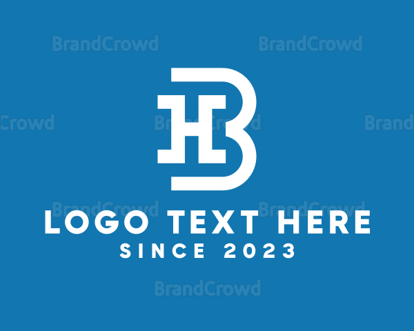 Modern Letter HB Business Logo