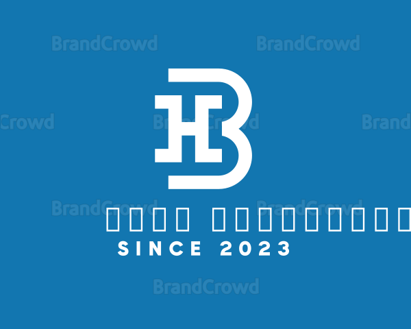 Modern Letter HB Business Logo
