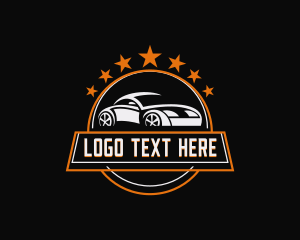 Supercar - Sports Car Racing Vehicle logo design